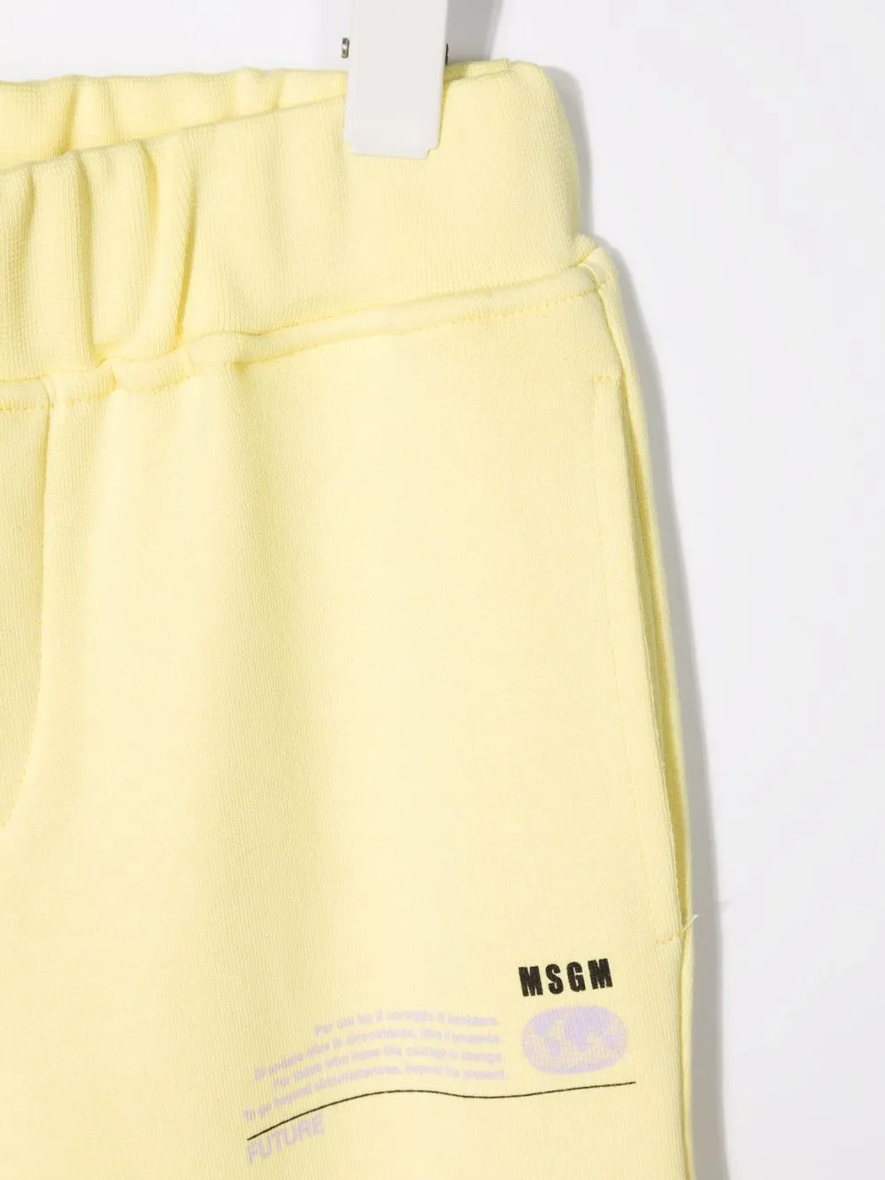 фото Msgm kids спортивные брюки с принтом future