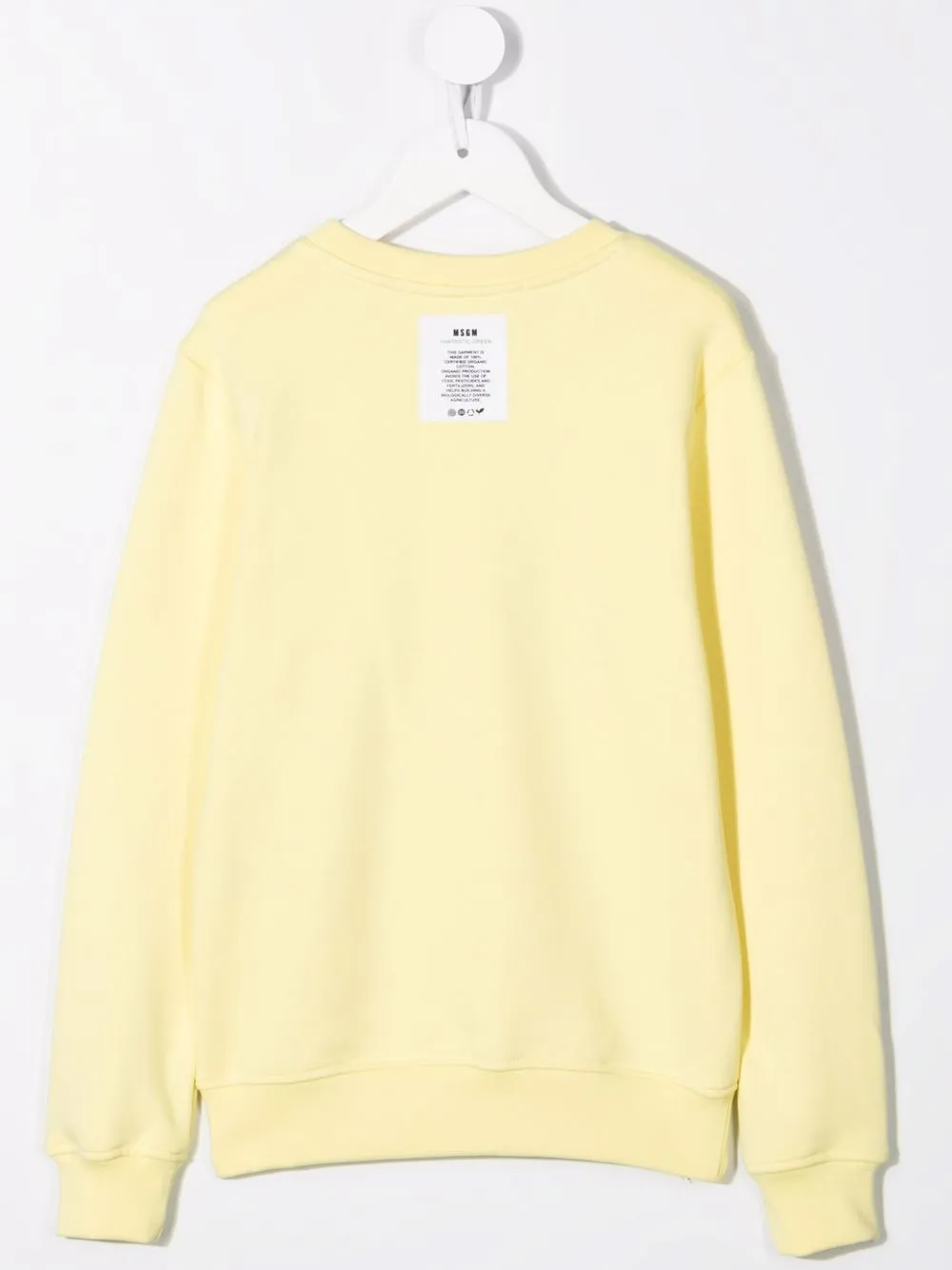 фото Msgm kids толстовка из органического хлопка с графичным принтом