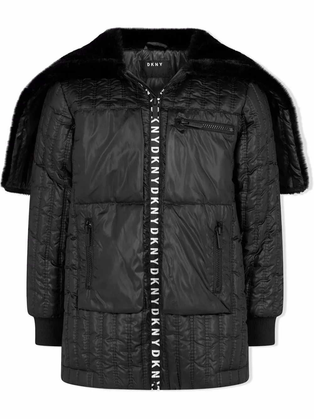 фото Dkny kids пуховик с логотипом
