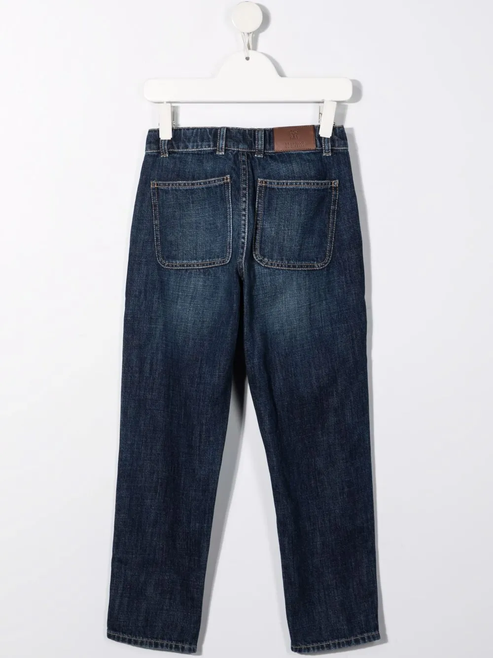 фото Brunello cucinelli kids прямые джинсы