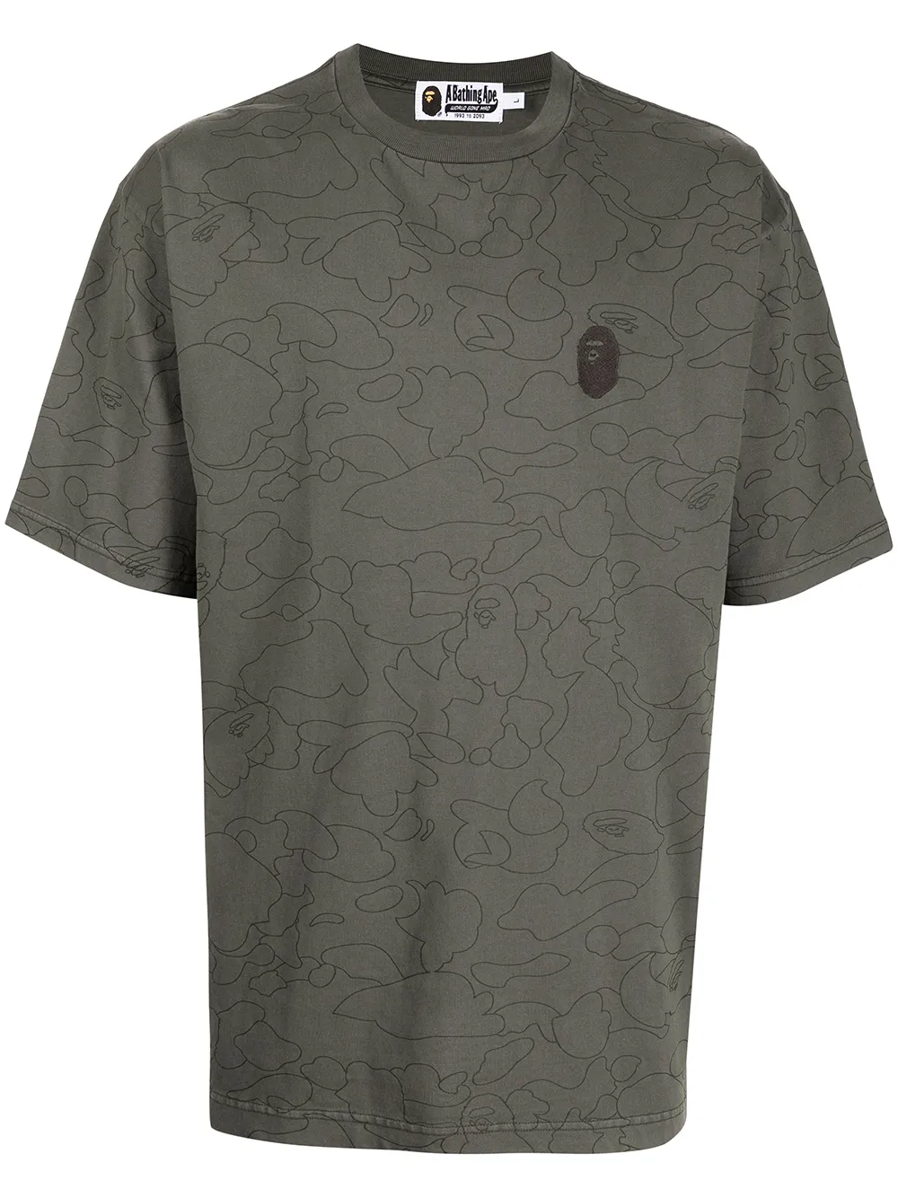 фото A bathing ape® футболка camo washed с логотипом