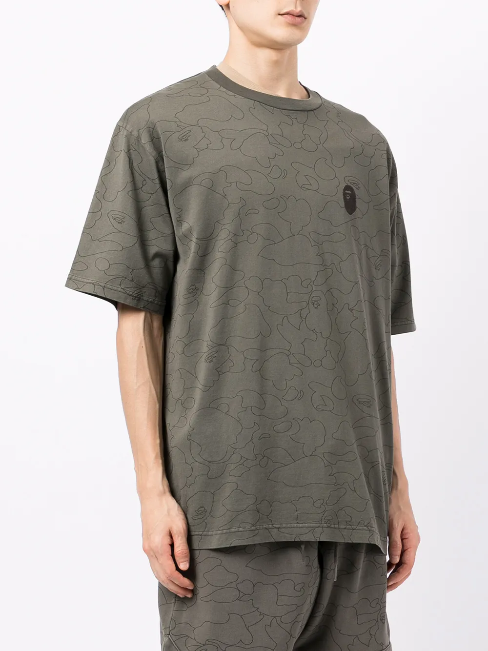 фото A bathing ape® футболка camo washed с логотипом