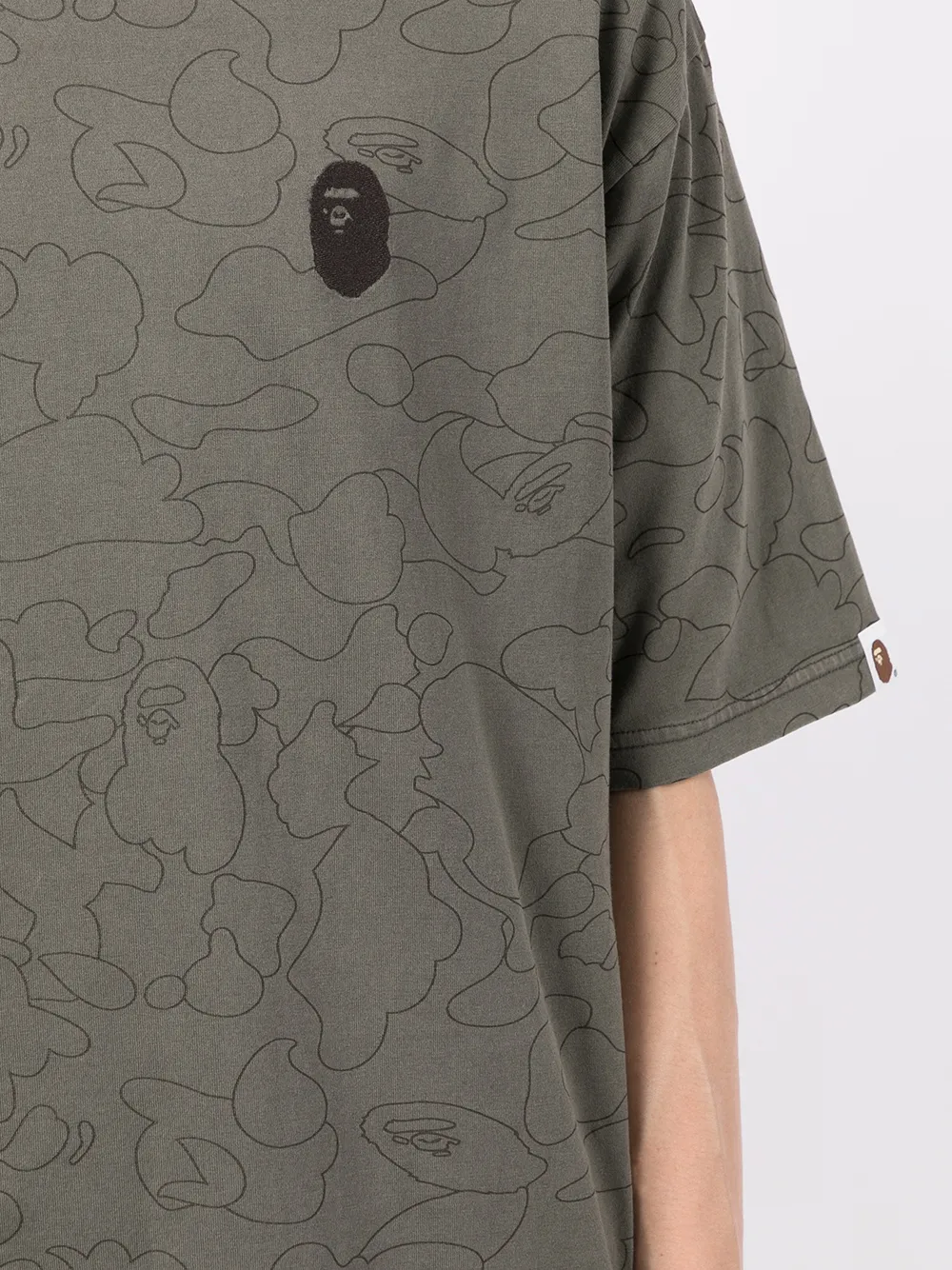 фото A bathing ape® футболка camo washed с логотипом