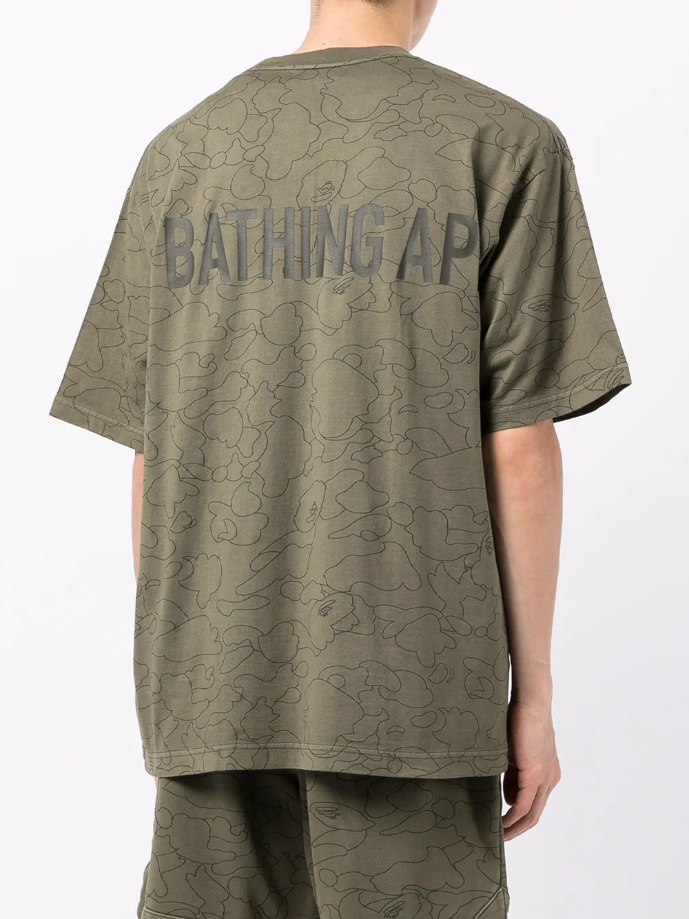 фото A bathing ape® футболка camo washed с логотипом