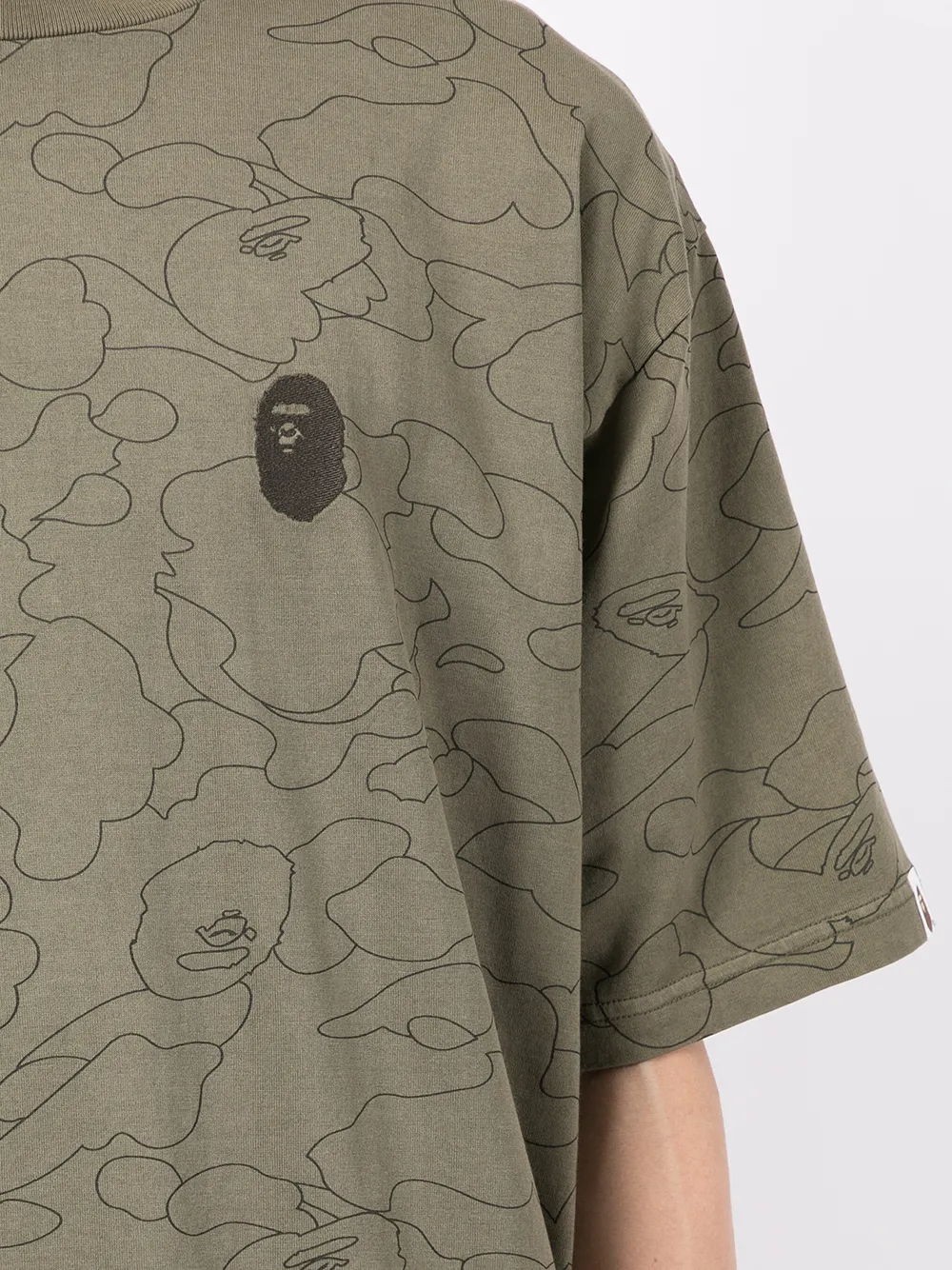 фото A bathing ape® футболка camo washed с логотипом