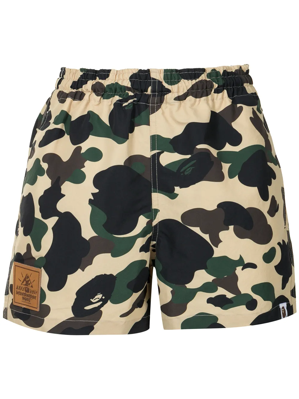 фото A bathing ape® спортивные шорты с камуфляжным принтом