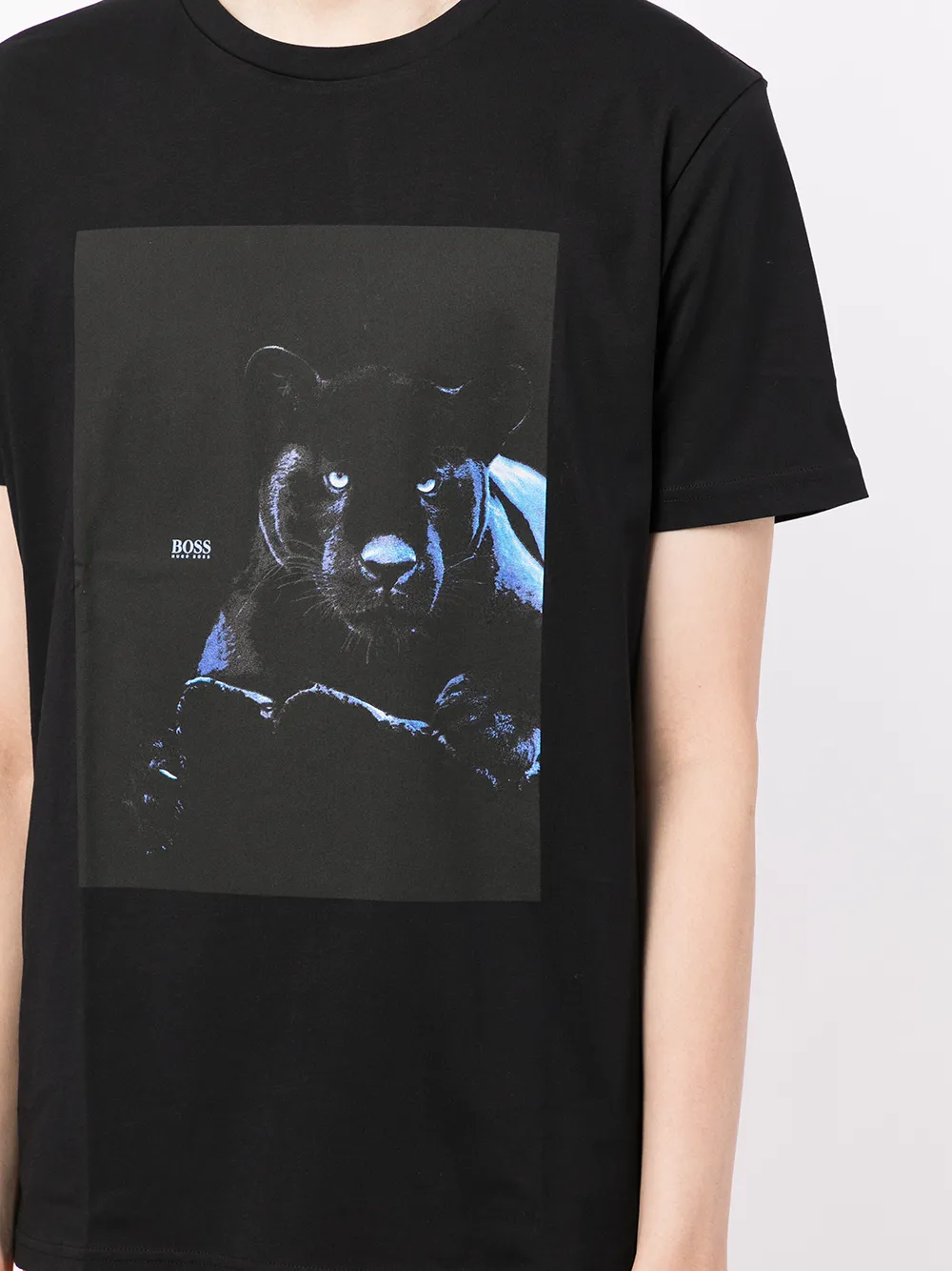 фото Boss футболка со светоотражающим принтом