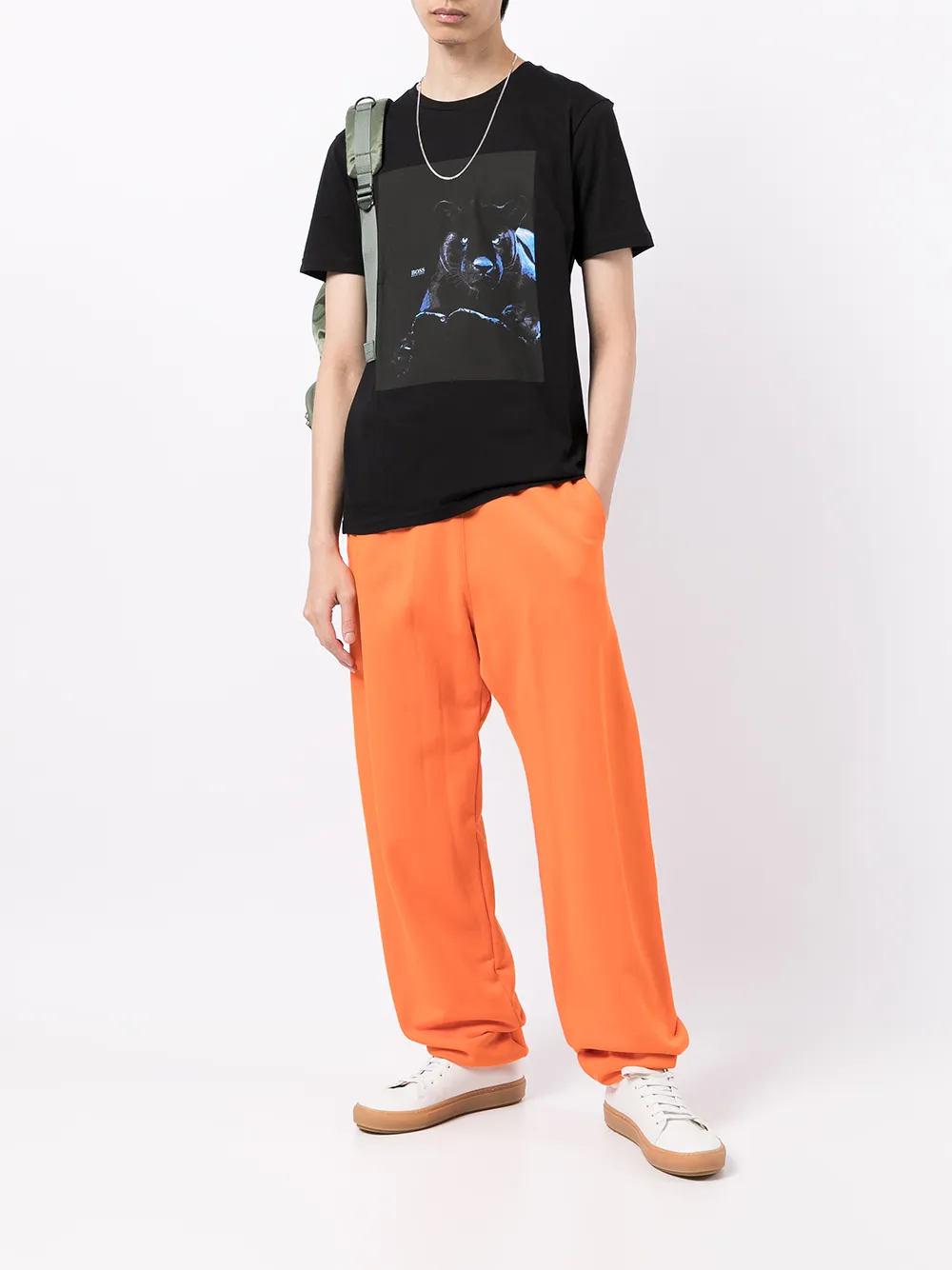 фото Boss футболка со светоотражающим принтом