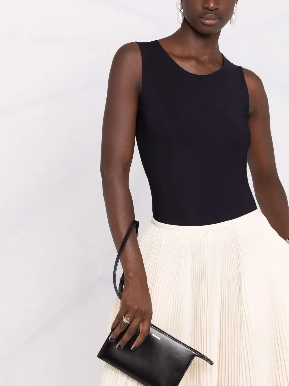 фото Jil sander топ с круглым вырезом