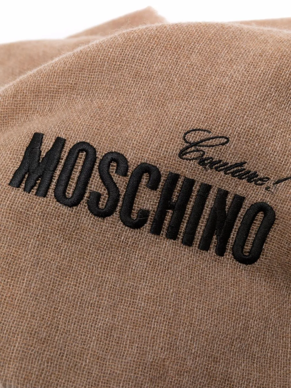 фото Moschino кашемировый шарф с вышитым логотипом