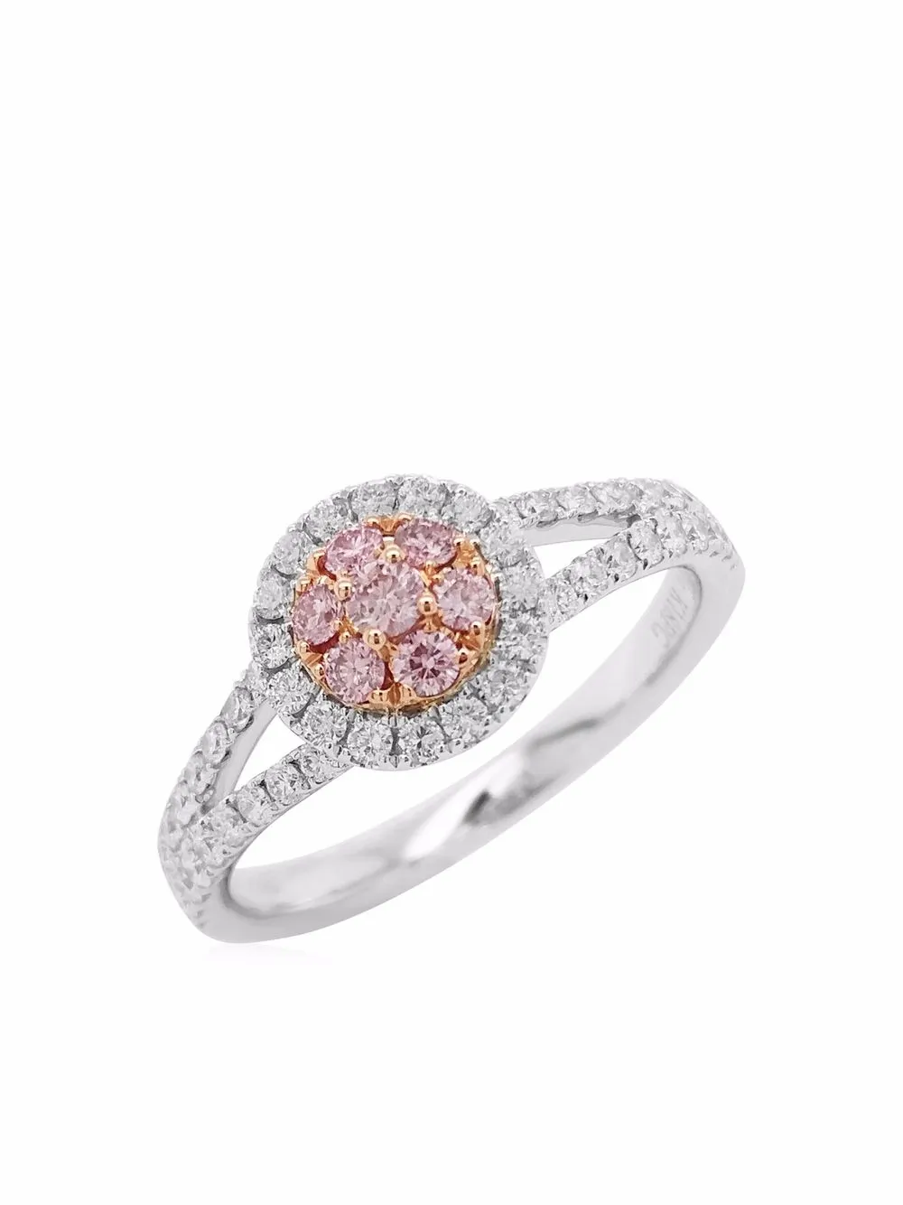 фото Hyt jewelry кольцо argyle из белого золота с бриллиантами