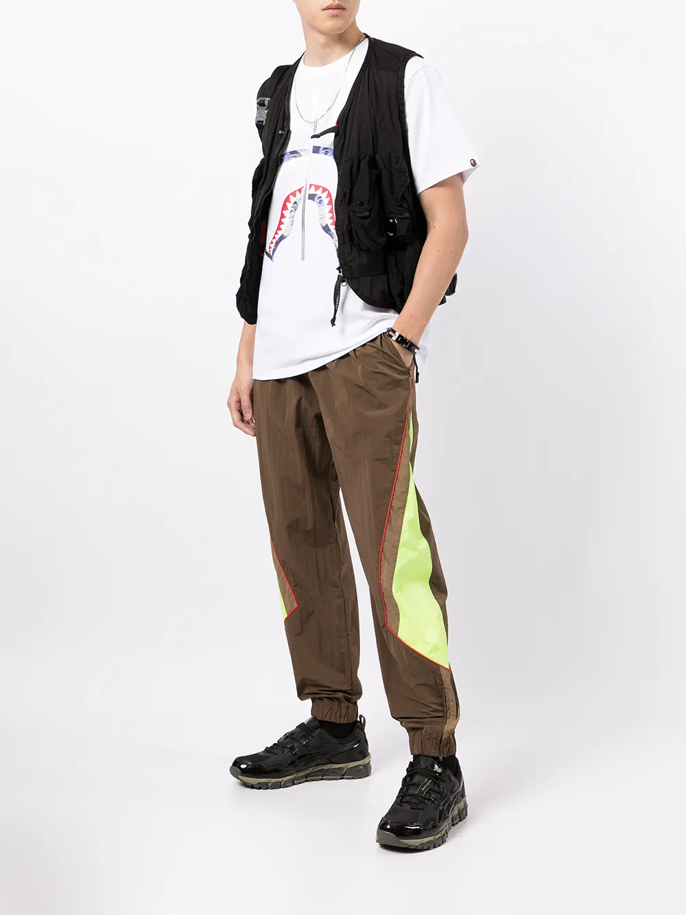фото A bathing ape® футболка с принтом monster