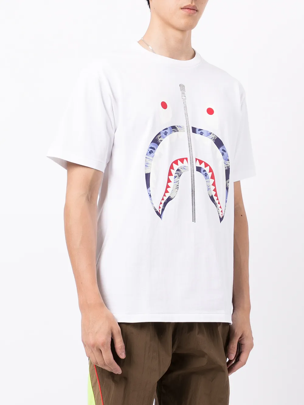 фото A bathing ape® футболка с принтом monster
