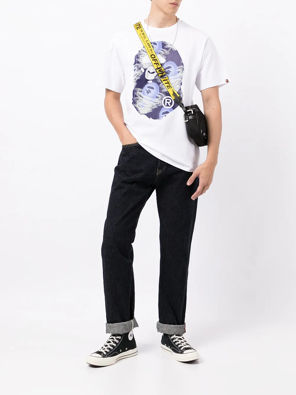 фото A bathing ape® футболка с принтом