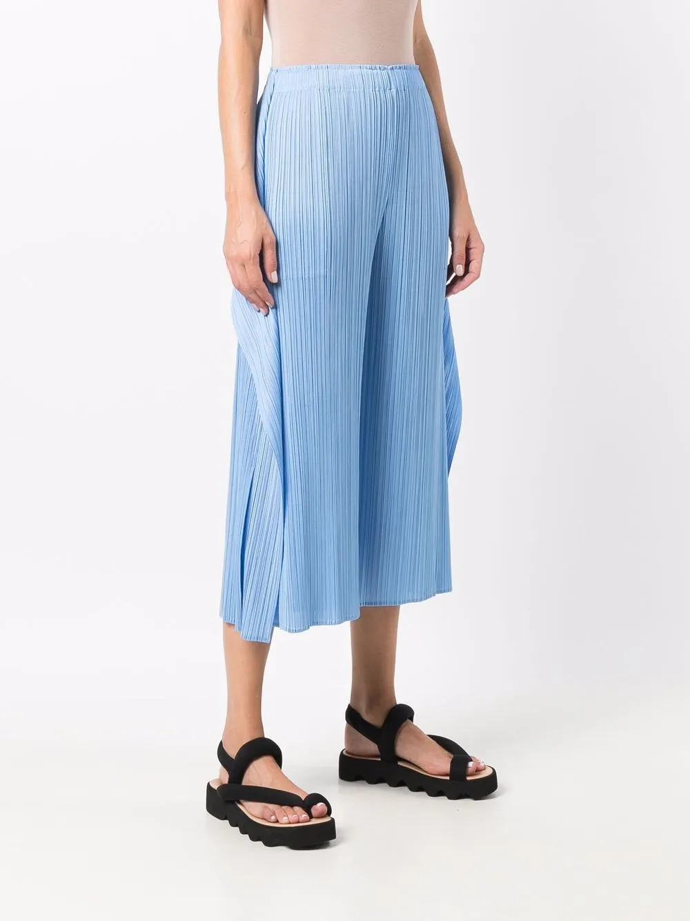 фото Pleats please issey miyake укороченные плиссированные брюки