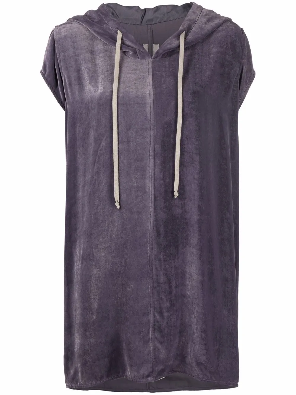 фото Rick owens худи с короткими рукавами и кулиской