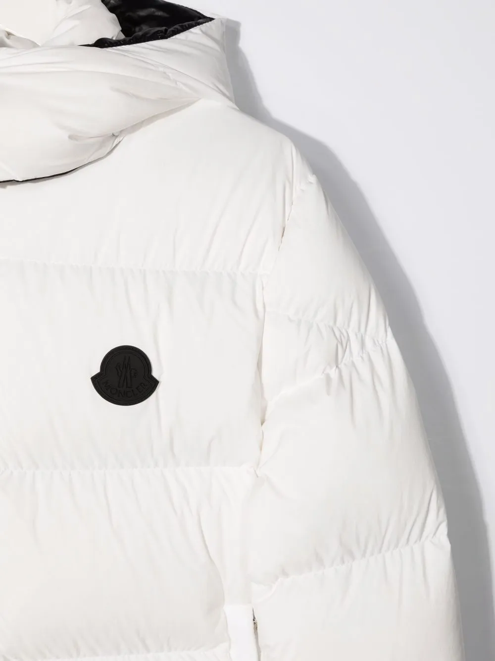 фото Moncler enfant пуховик на молнии с логотипом