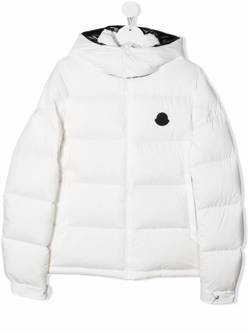 фото Moncler enfant пуховик на молнии с логотипом