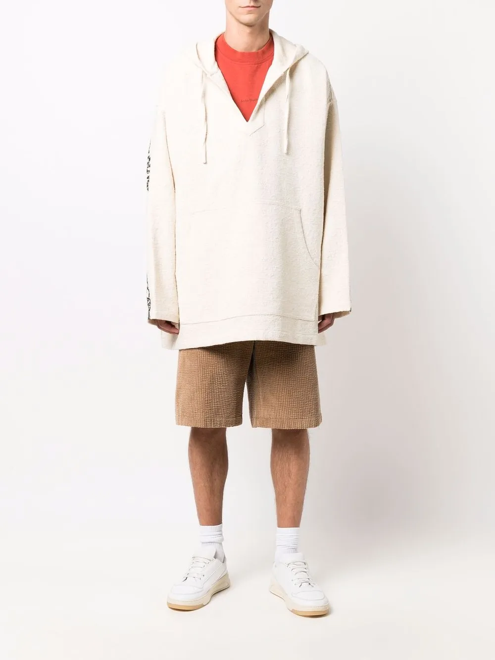 фото Acne studios худи с кулиской и логотипом