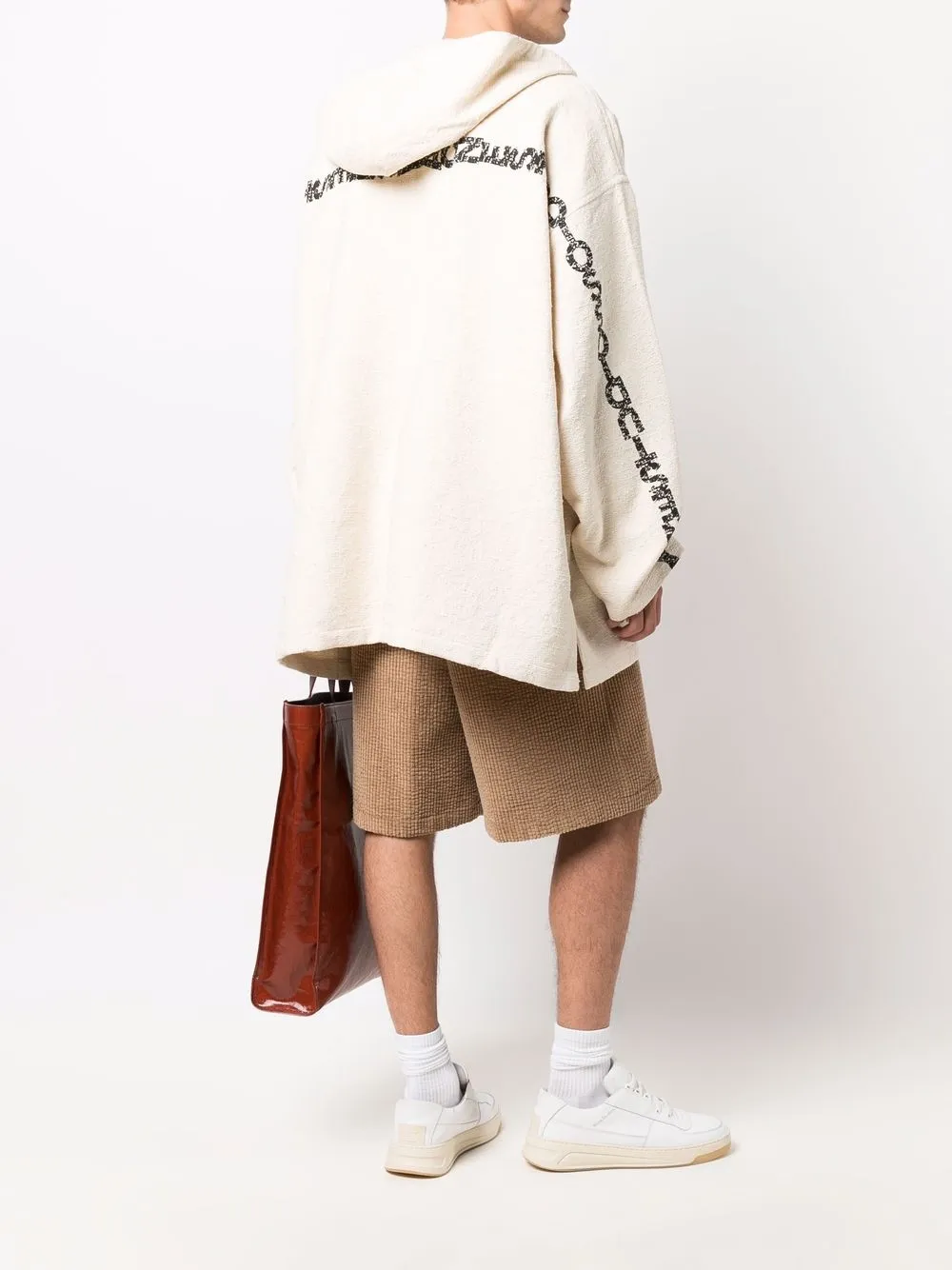фото Acne studios худи с кулиской и логотипом