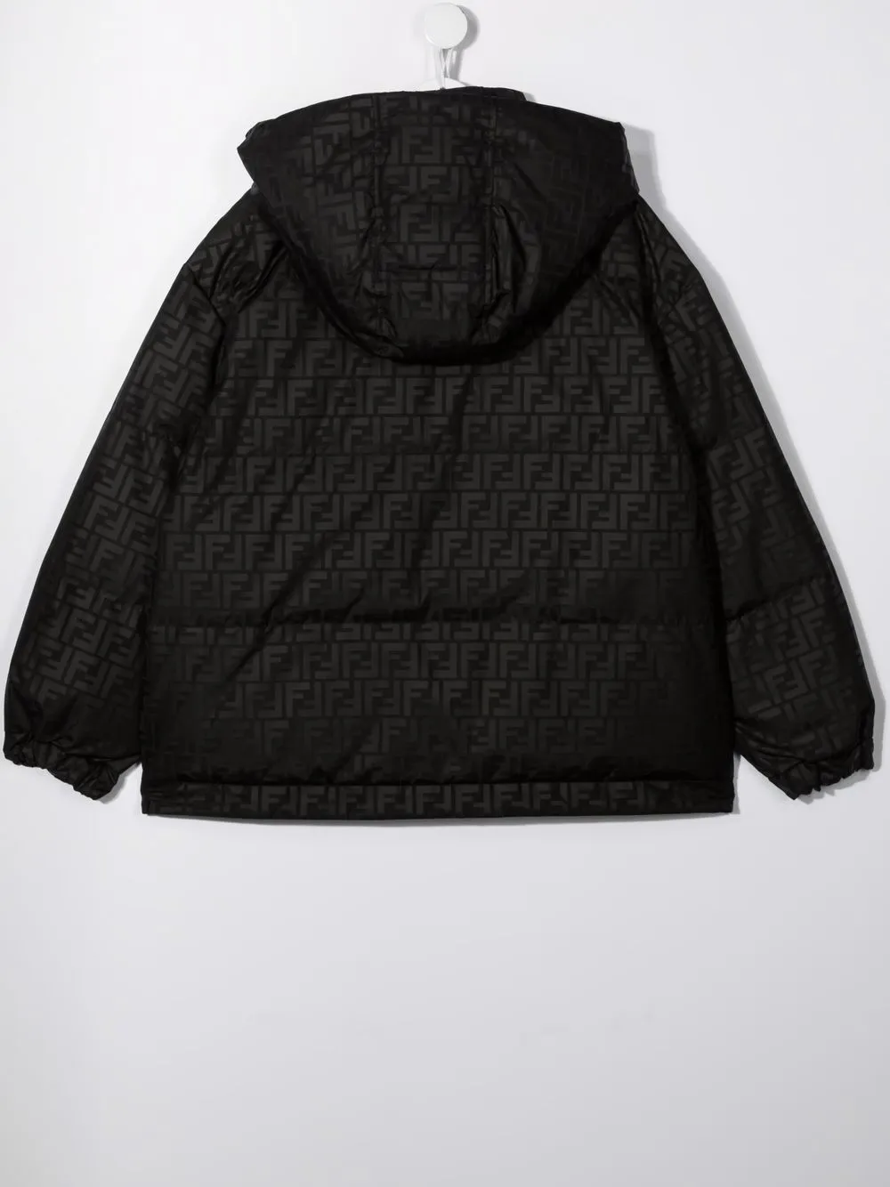 фото Fendi kids куртка с капюшоном и монограммой