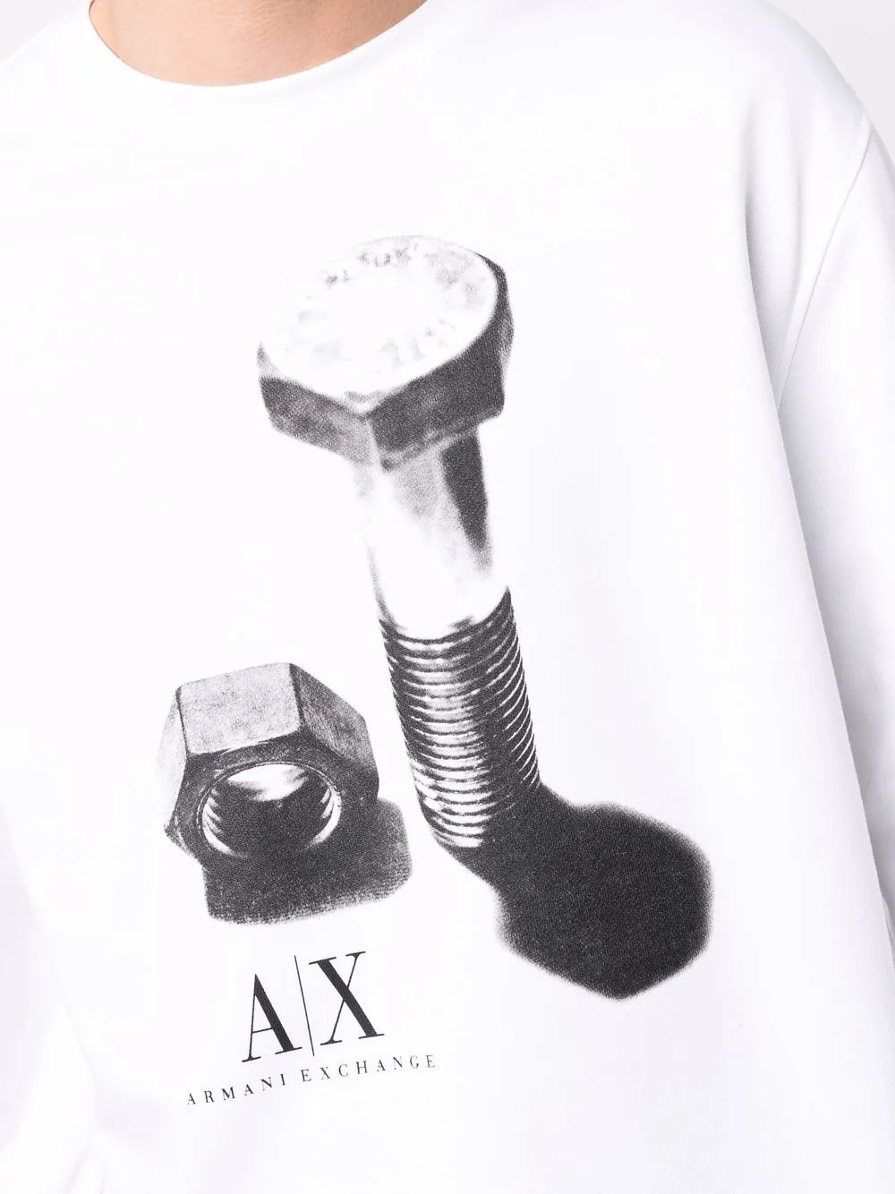фото Armani exchange толстовка с принтом