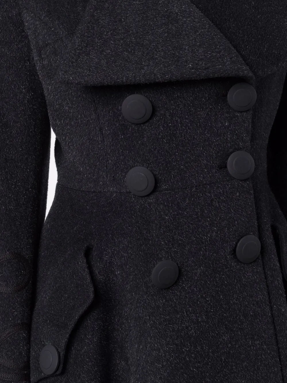 фото Dolce & gabbana pre-owned двубортное расклешенное пальто 2000-х годов