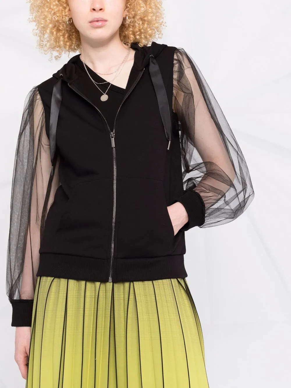 фото Armani exchange куртка с рукавами из тюля