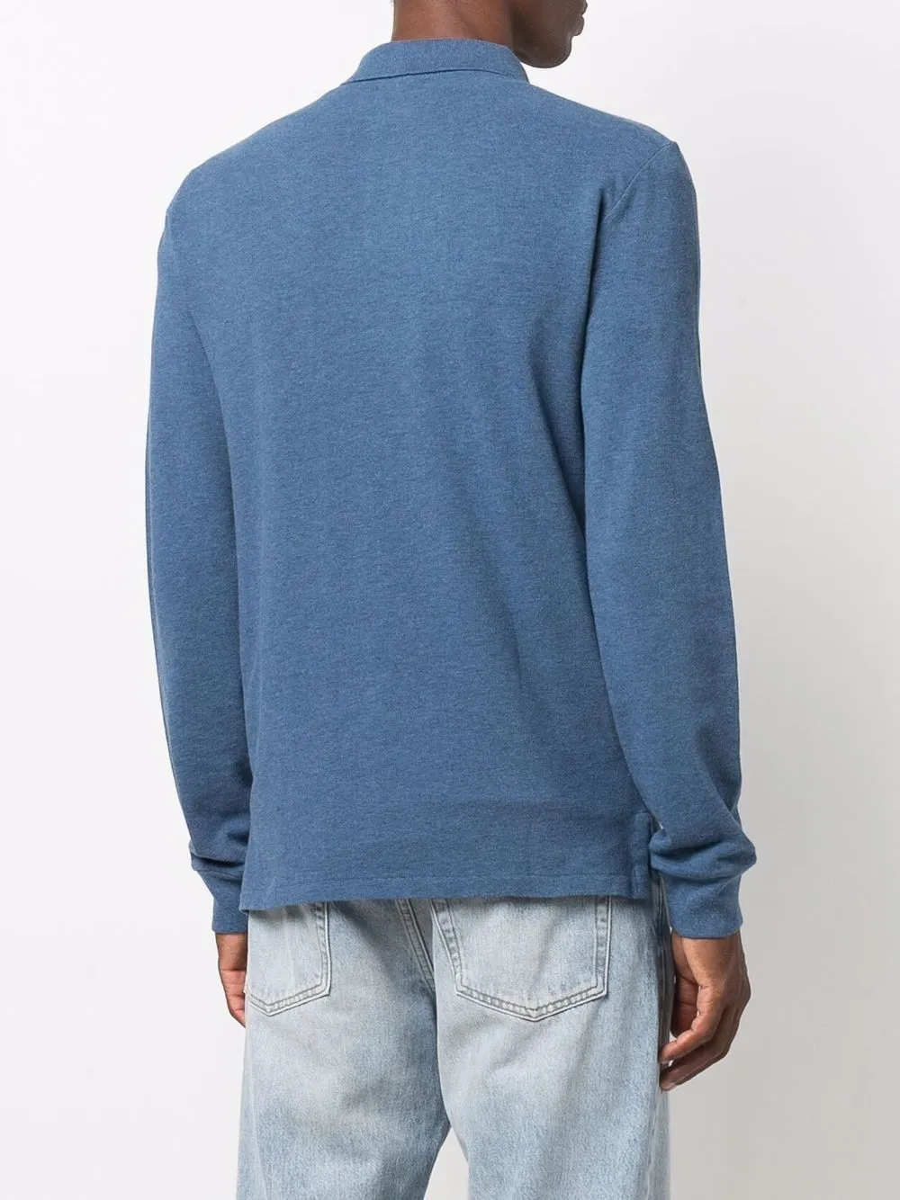 фото Polo ralph lauren рубашка поло с длинными рукавами и логотипом