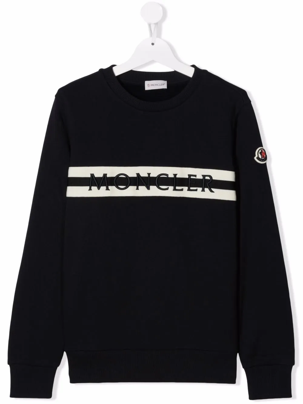 фото Moncler enfant толстовка с вышитым логотипом