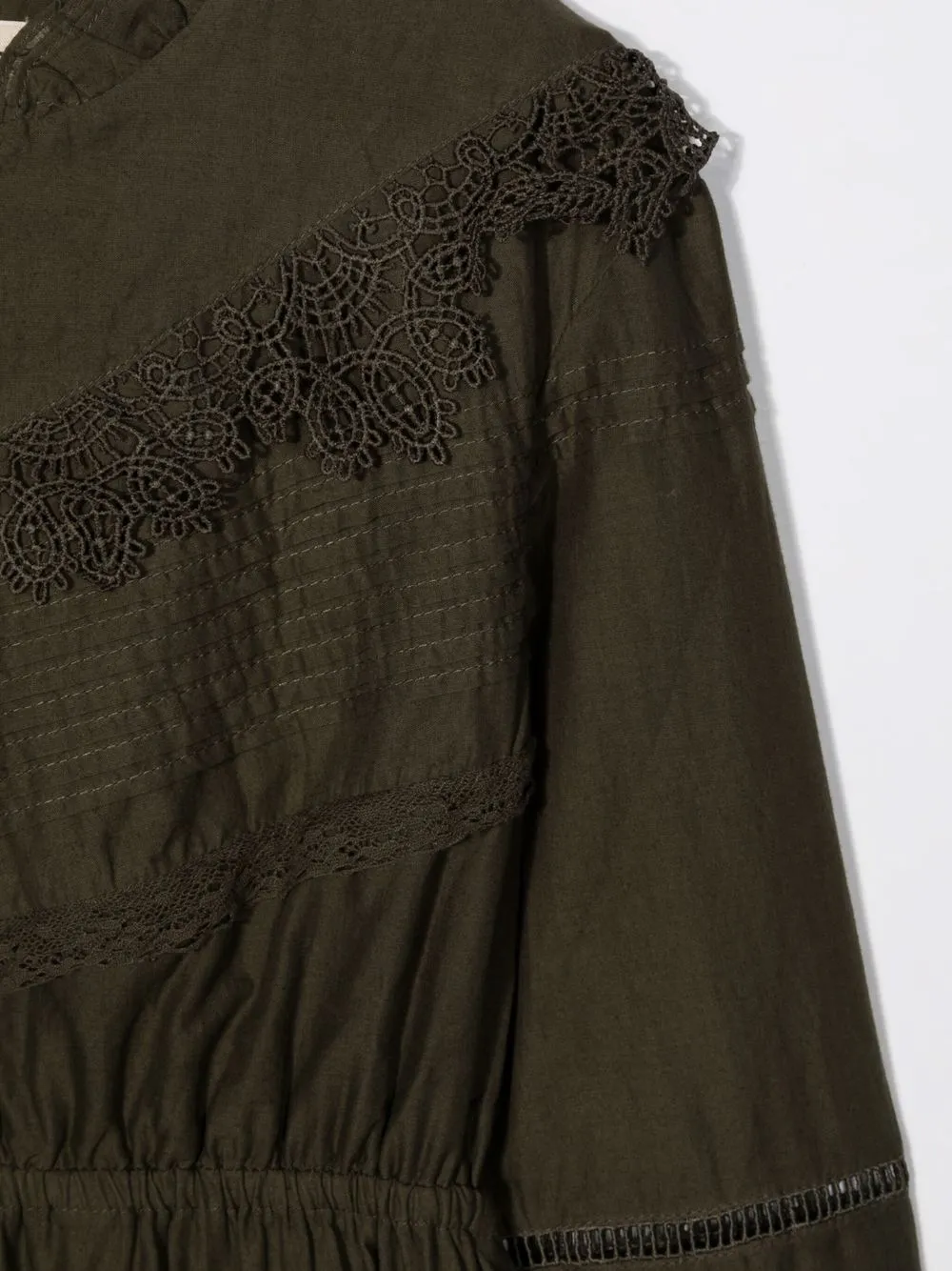 фото Zadig & voltaire kids платье с кружевной отделкой