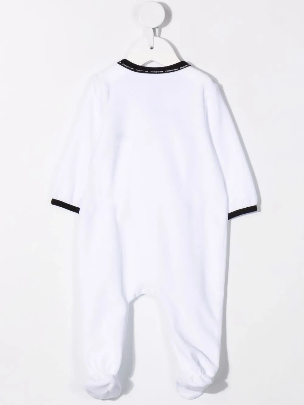 фото Karl lagerfeld kids комплект из пижамы и нагрудника с вышитым логотипом
