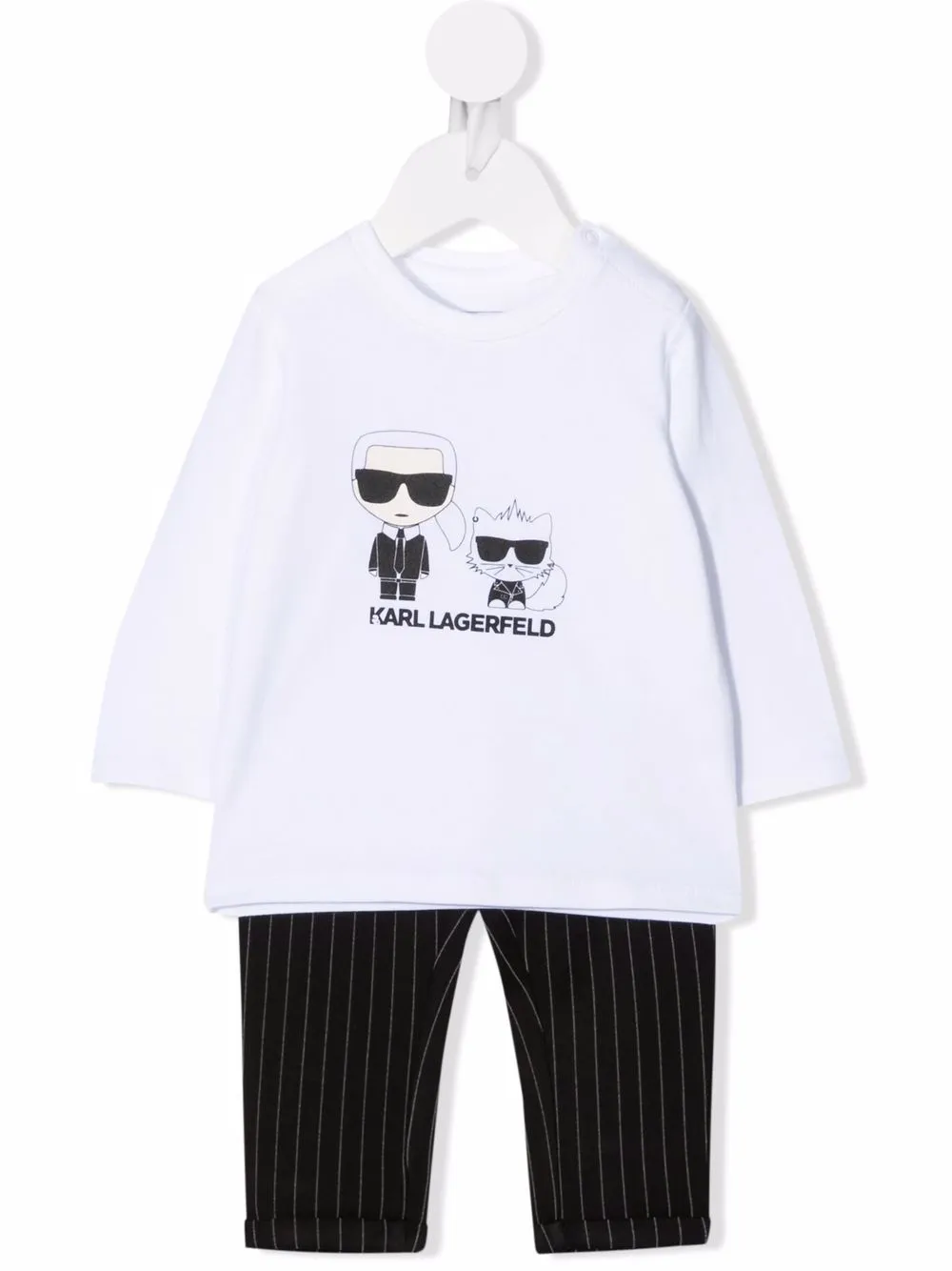 фото Karl lagerfeld kids спортивный костюм с графичным принтом