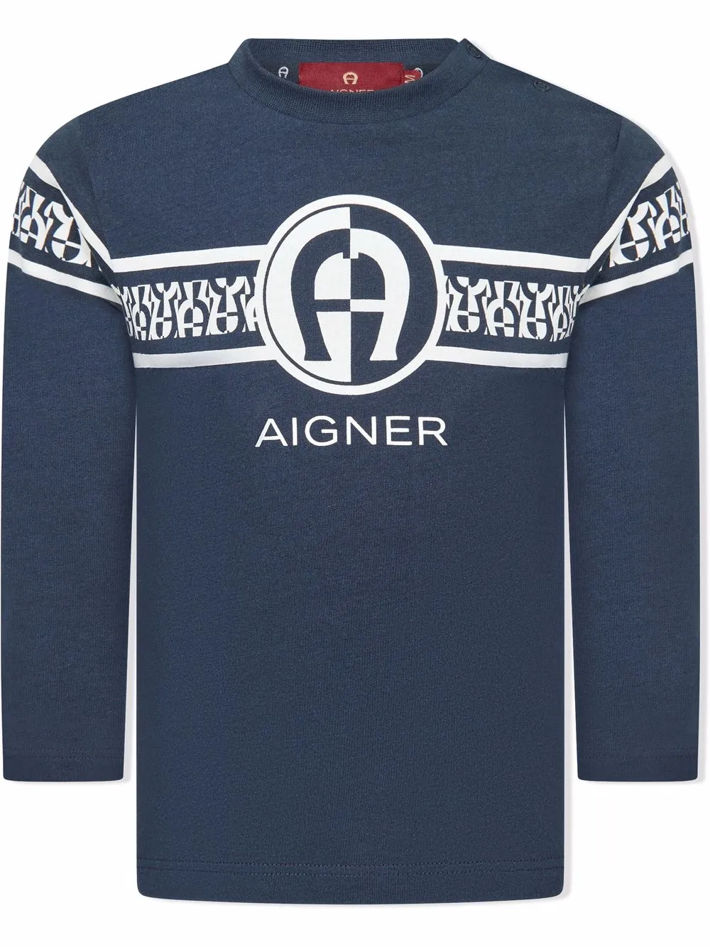фото Aigner kids футболка с длинными рукавами и логотипом