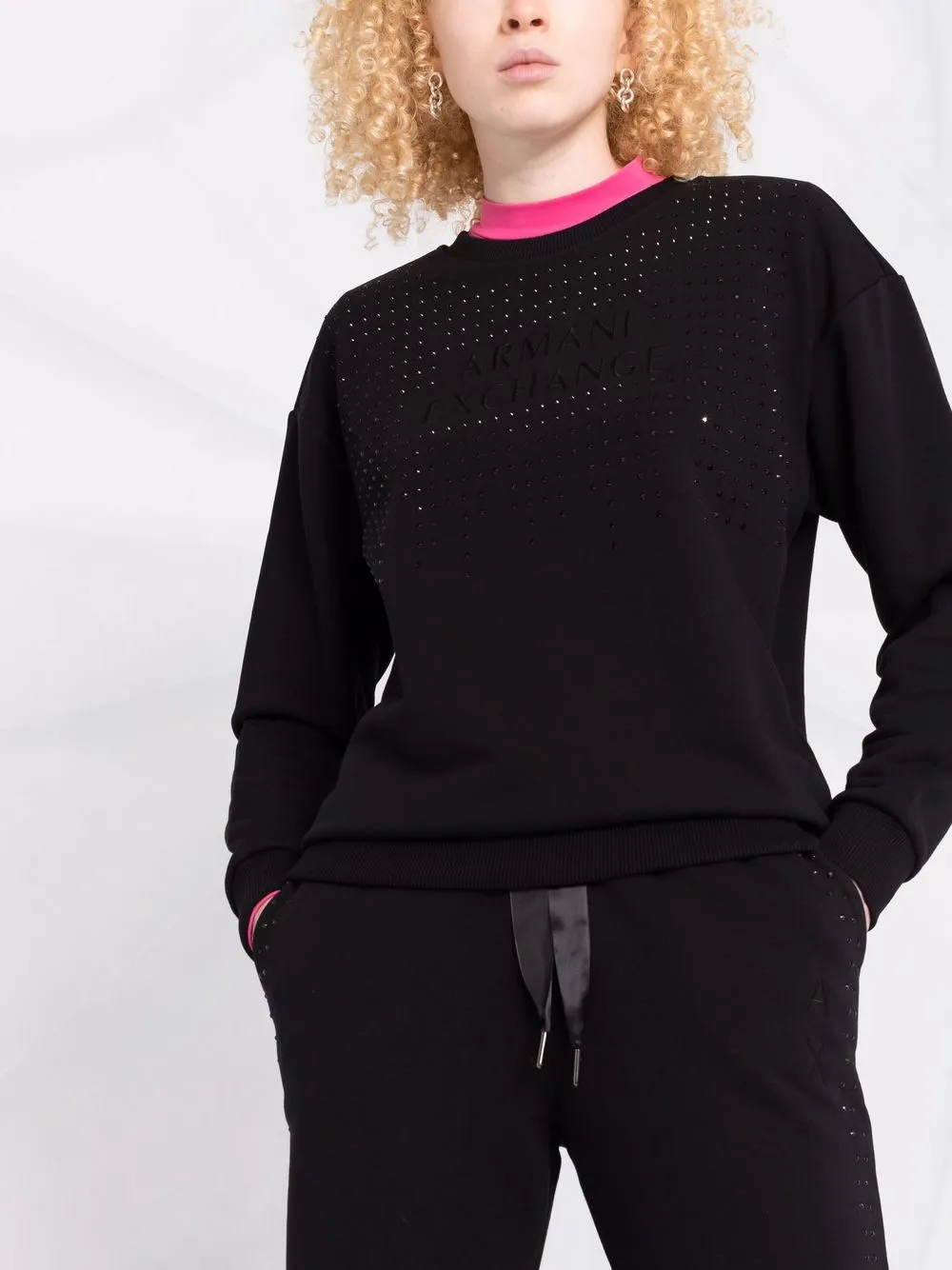 фото Armani exchange толстовка с вышитым логотипом