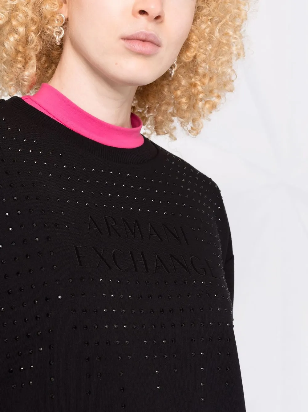 фото Armani exchange толстовка с вышитым логотипом