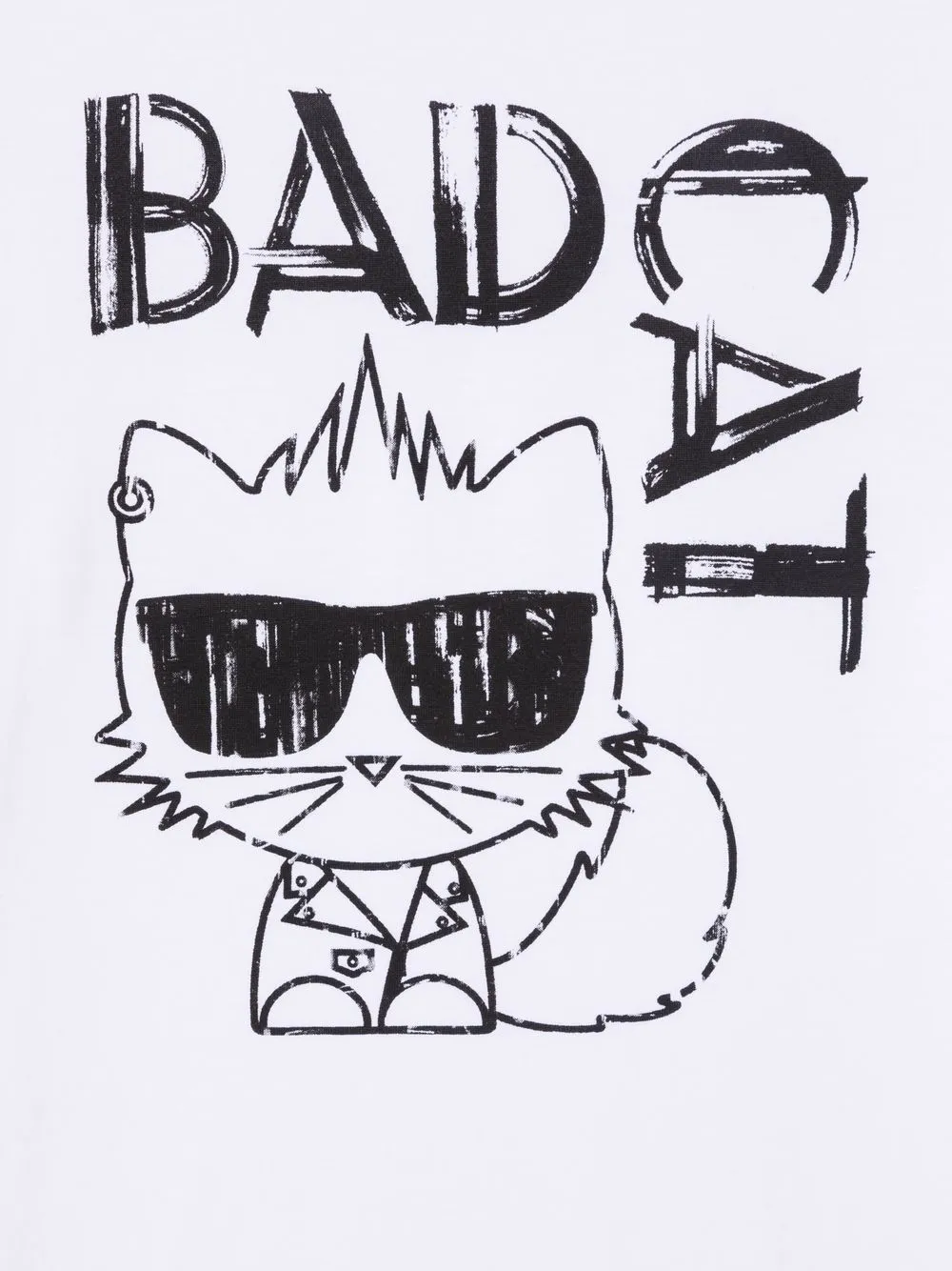 фото Karl lagerfeld kids футболка с принтом bad cat
