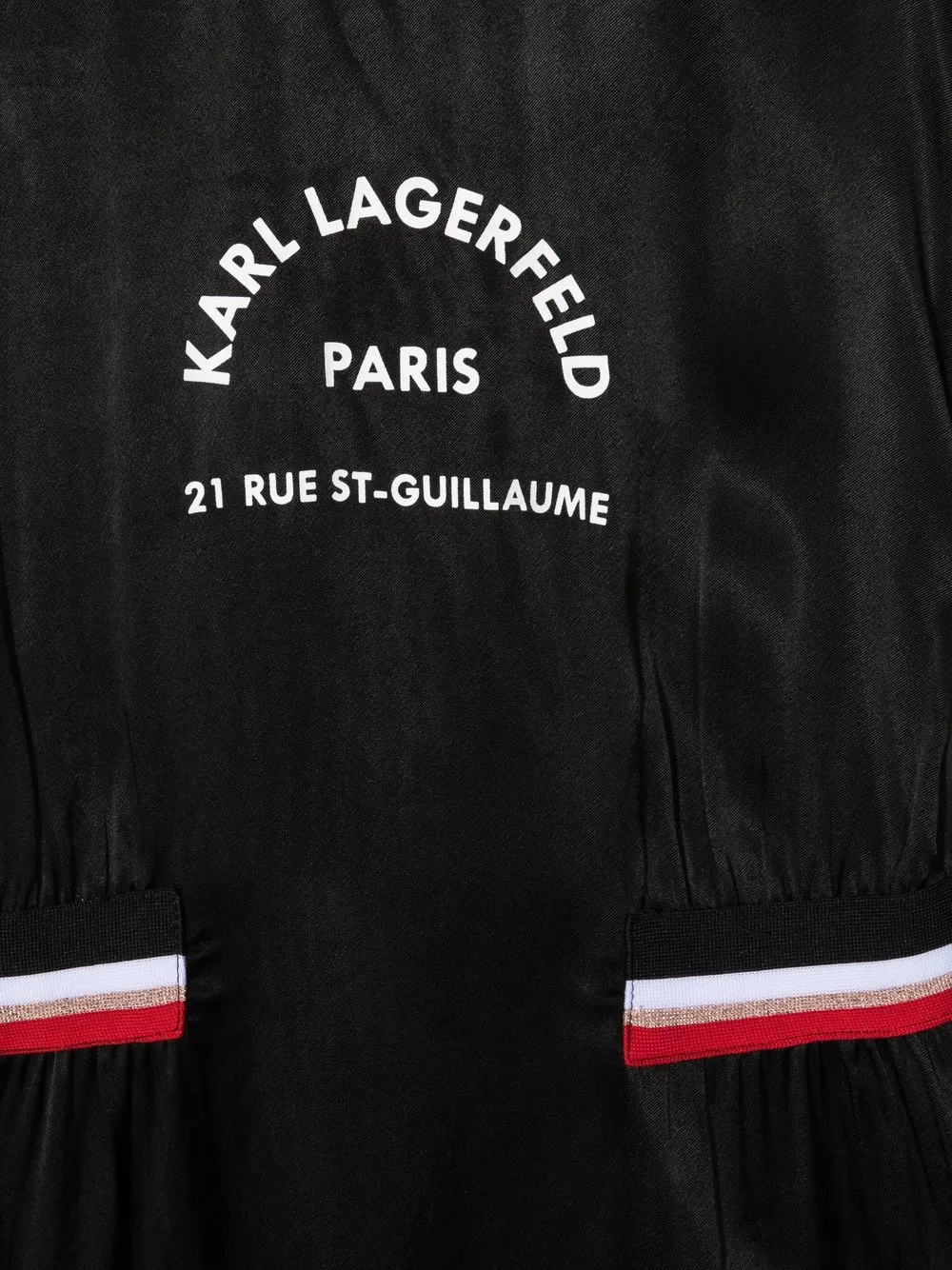 фото Karl lagerfeld kids платье с полосками и логотипом