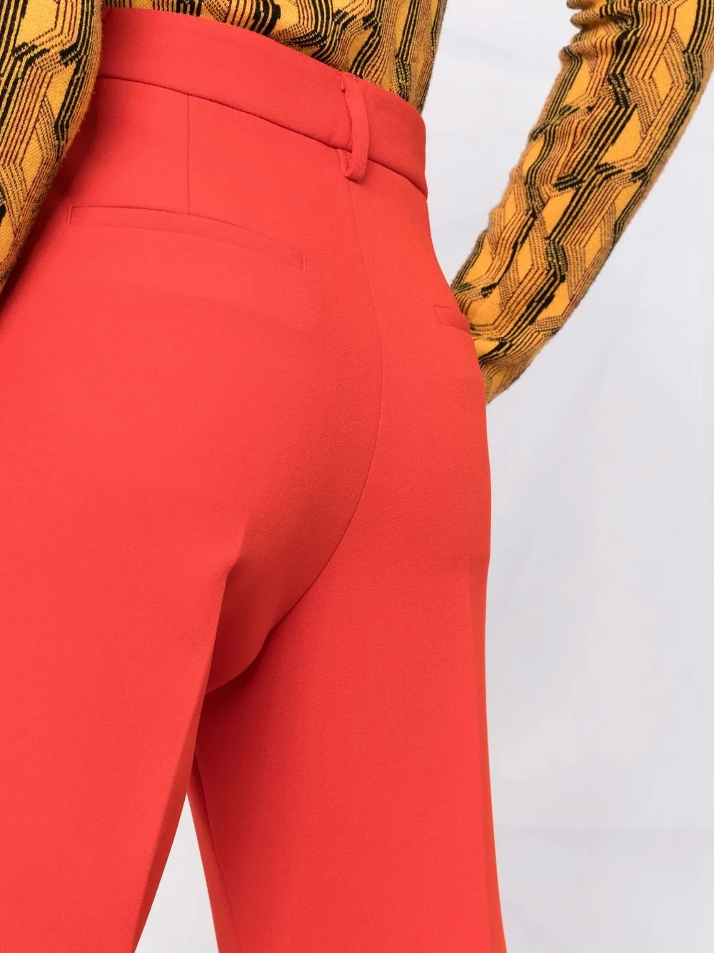 фото Msgm укороченные брюки с завышенной талией
