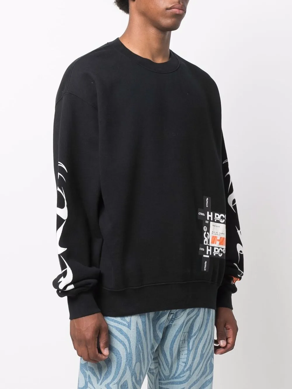 фото Heron preston толстовка с графичным принтом