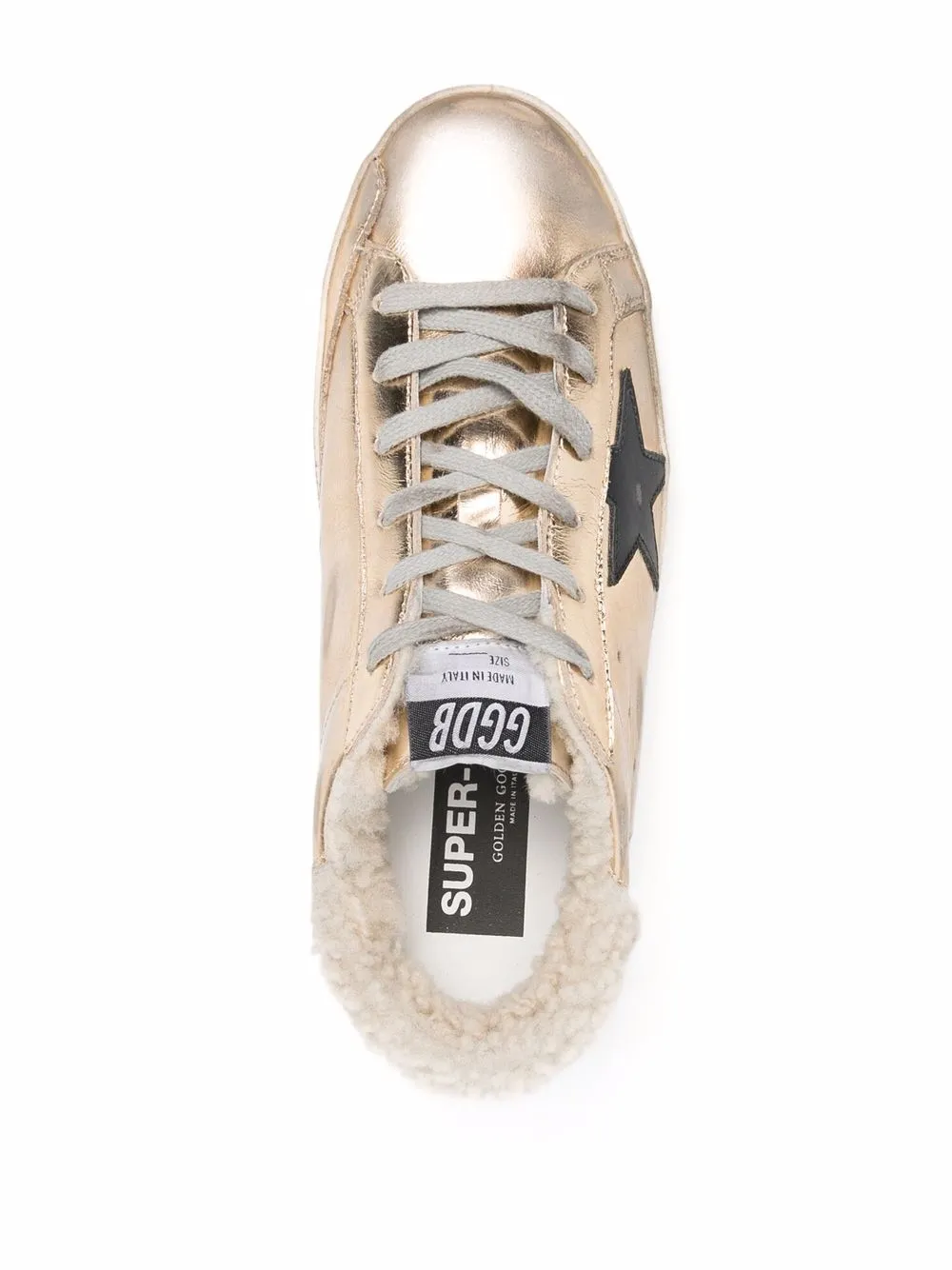 фото Golden goose кеды superstar с отделкой из овчины