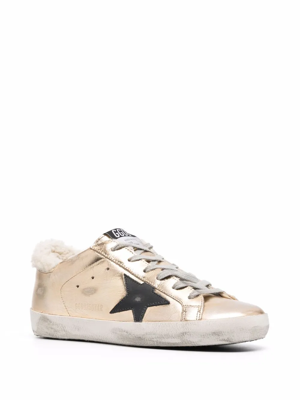 фото Golden goose кеды superstar с отделкой из овчины