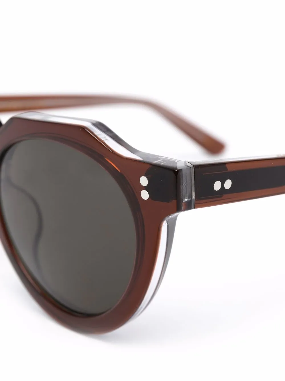 фото Lesca солнцезащитные очки в круглой оправе