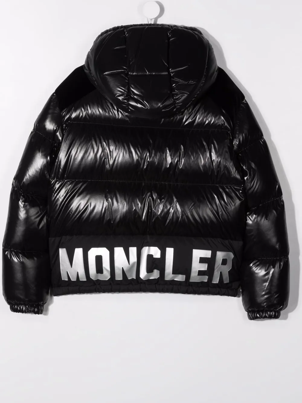 фото Moncler enfant пуховик chouelle с логотипом