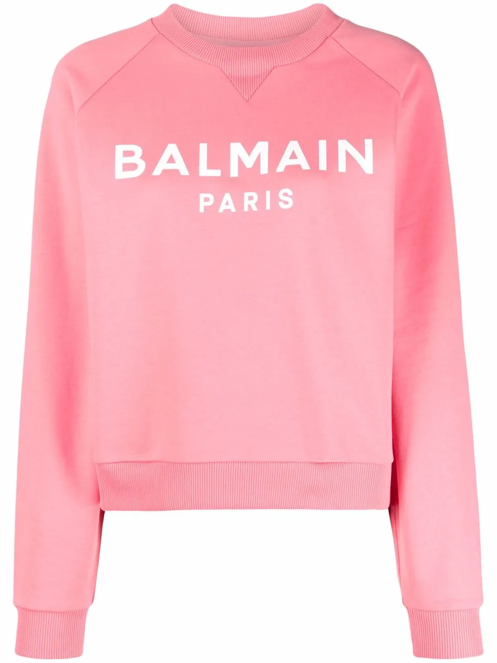 Balmain sudadera con logo estampado - Rosado