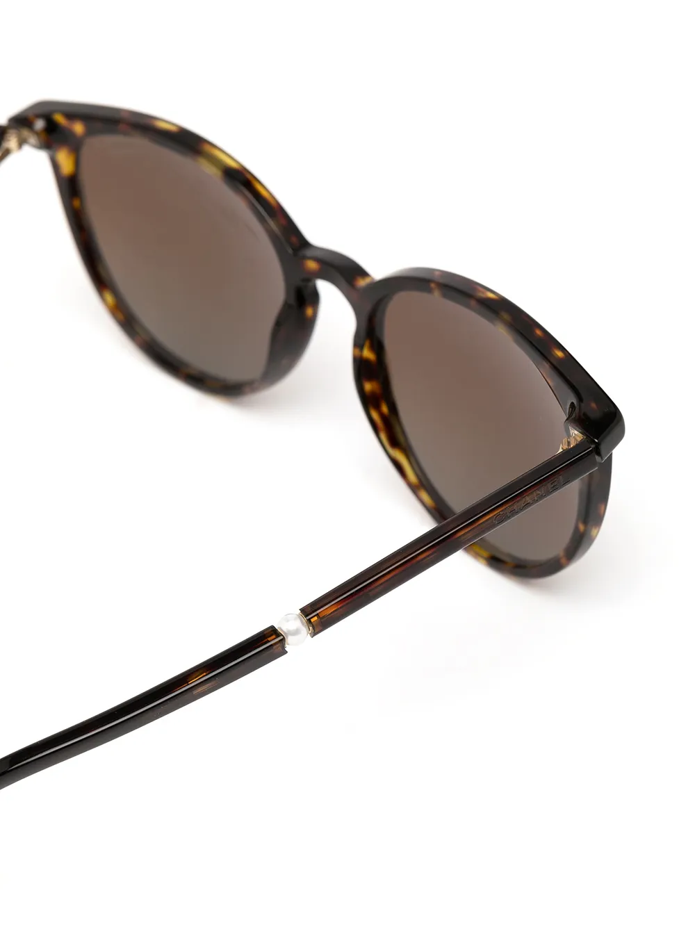 фото Chanel eyewear солнцезащитные очки в круглой оправе