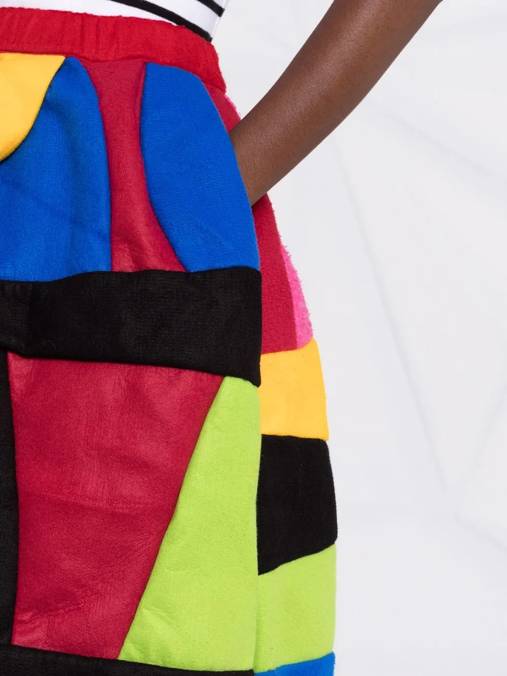 фото Comme des garçons comme des garçons длинная юбка в стиле колор-блок