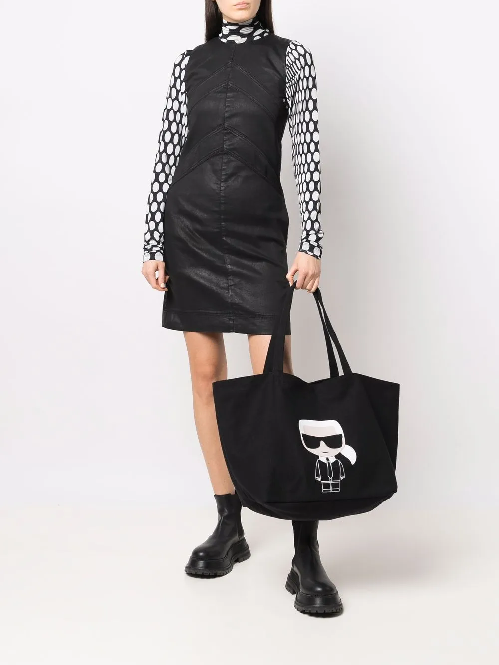 фото Karl lagerfeld сумка-тоут с принтом karl