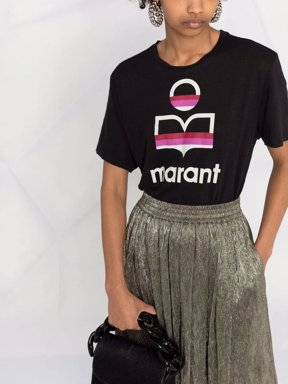 фото Isabel marant étoile футболка с логотипом