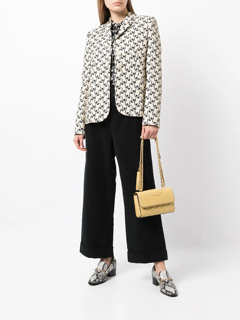 фото Tory burch маленькая сумка через плечо fleming